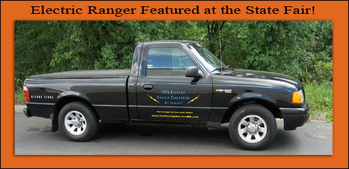 Electric Ford Ranger vehicle featured at Minnesota State Fair